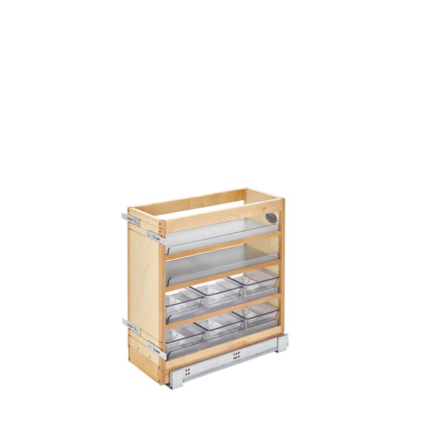 Rev-A-Shelf Maple Veneer, Light Brown, 8.62 in W, 20.29 in H, 19.56 in D, 19 in L, Light Brown 448-VC20SC-8 - main